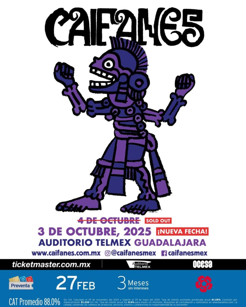 CAIFANES EN GUADALAJARA AUDITORIO TELMEX 2025