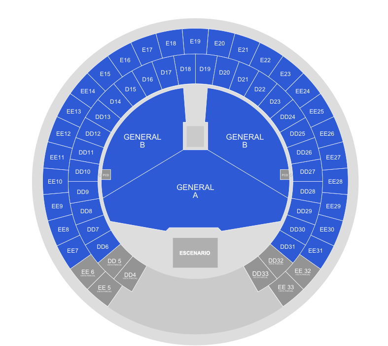 Mapa Palacio de los Deportes