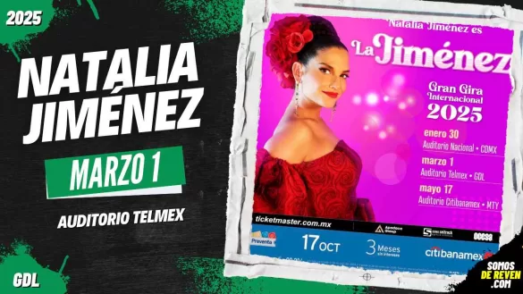 NATALIA JIMÉNEZ EN GUADALAJARA AUDITORIO TELMEX 2025