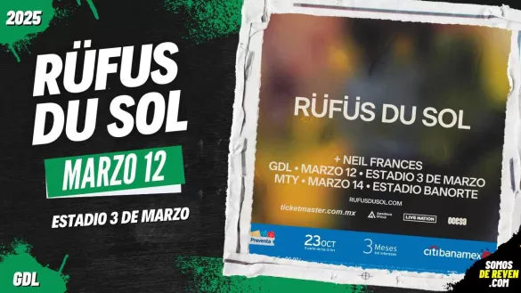 RUFUS DU SOL EN GUADALAJARA ESTADIO 3 DE MARZO 2025