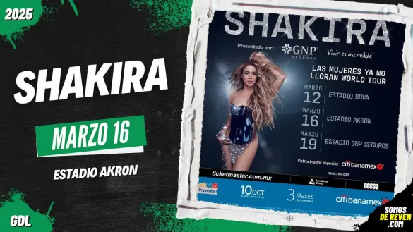 SHAKIRA EN GUADALAJARA ESTADIO AKRON 2025