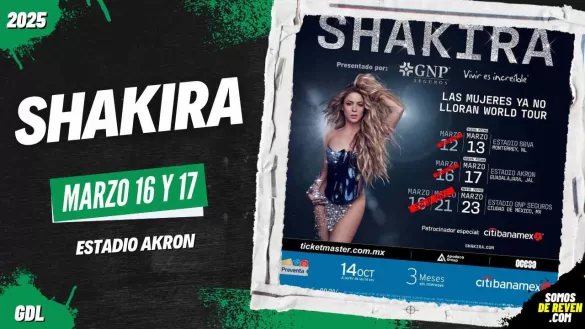 SHAKIRA EN GUADALAJARA ESTADIO AKRON 2025