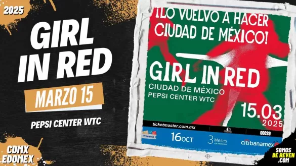 GIRL IN RED EN CDMX PEPSI CENTER WTC 2025