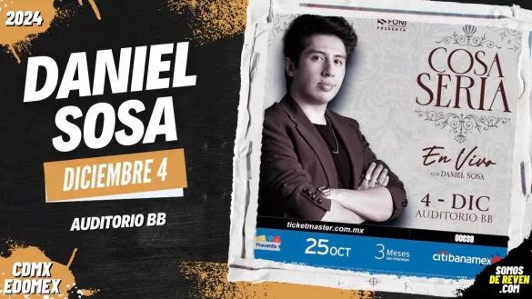 DANIEL SOSA EN CDMX AUDITORIO BB 2024