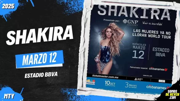 SHAKIRA EN MONTERREY ESTADIO BBVA 2025