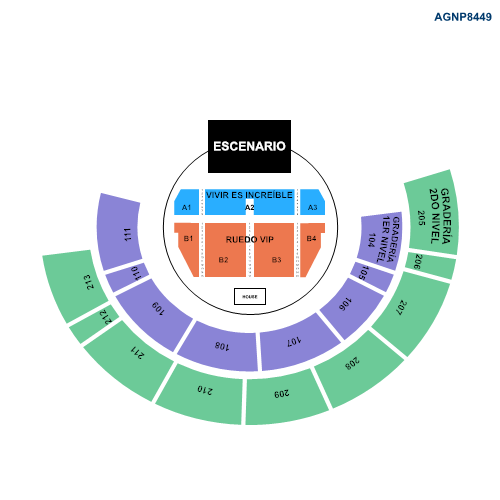 Mapa Auditorio GNP Seguros