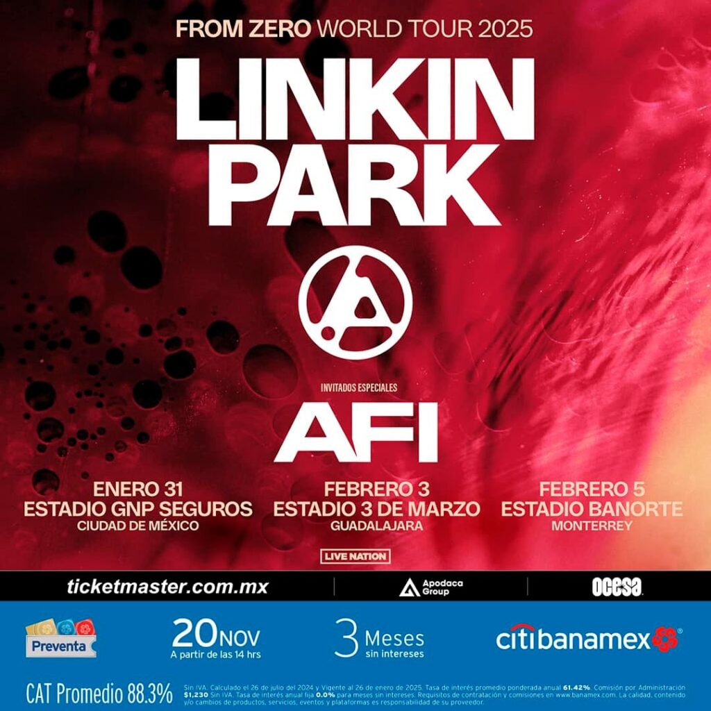 LINKIN PARK EN MEXICO 2025