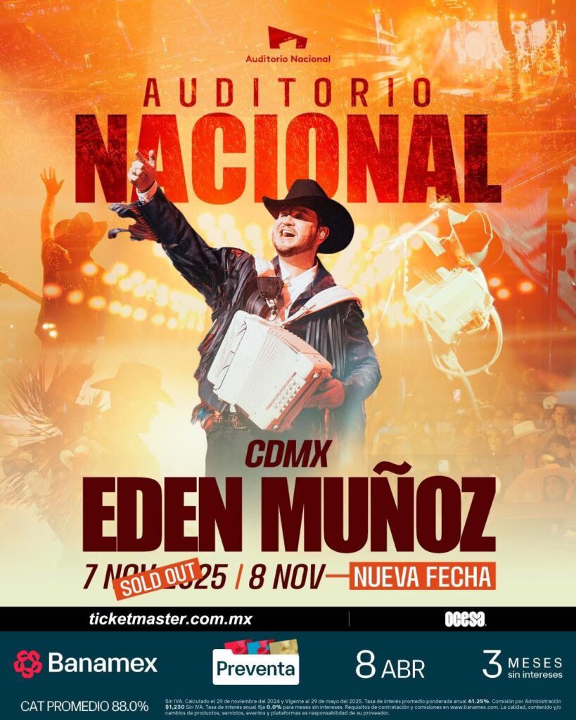 EDEN MUÑOZ EN CDMX 2025 AUDITORIO NACIONAL