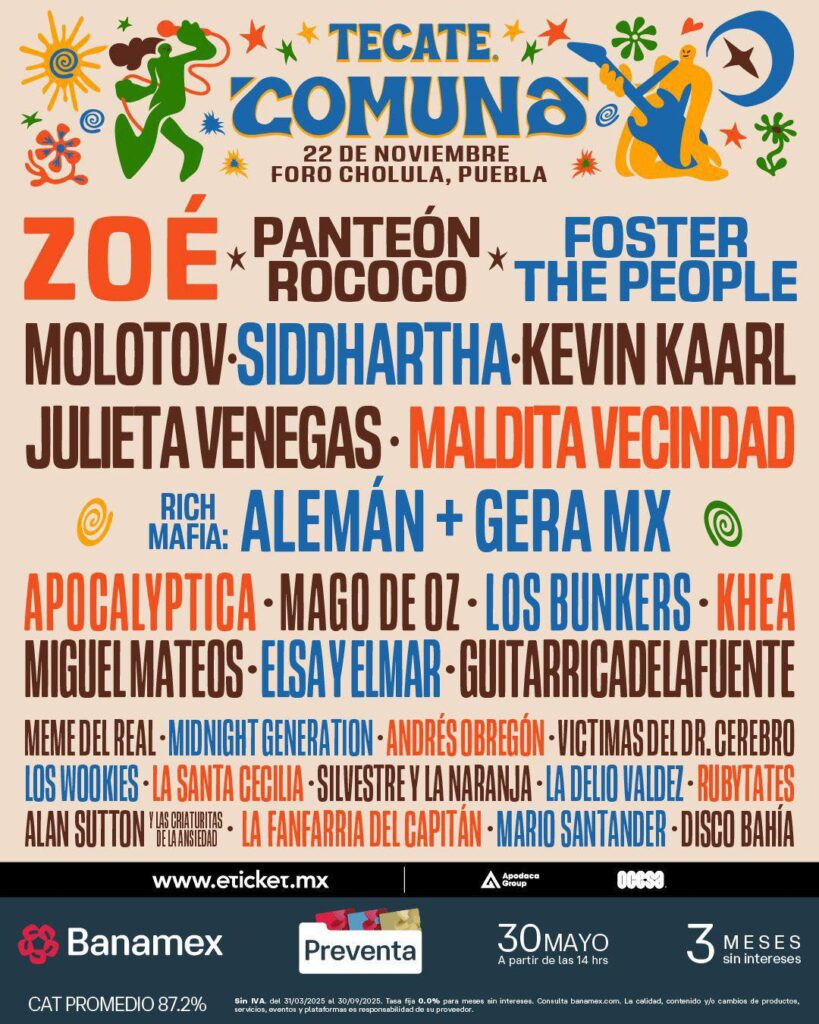 TECATE COMUNA EN PUEBLA 2025 FORO CHOLULA