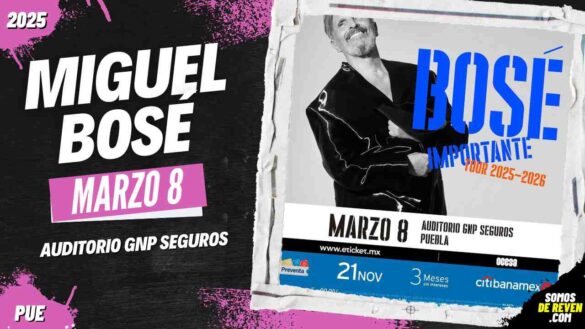 MIGUEL BOSÉ EN PUEBLA AUDITORIO GNP SEGUROS 2025