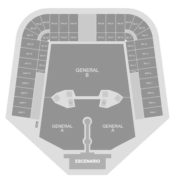 Mapa Estadio GNP Seguros