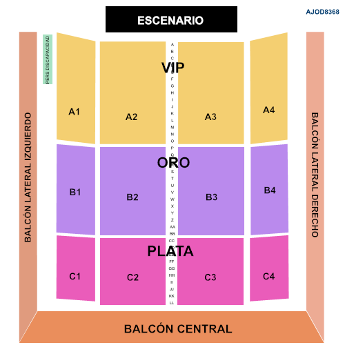 mapa  AUDITORIO JOSEFA ORTÍZ 2025