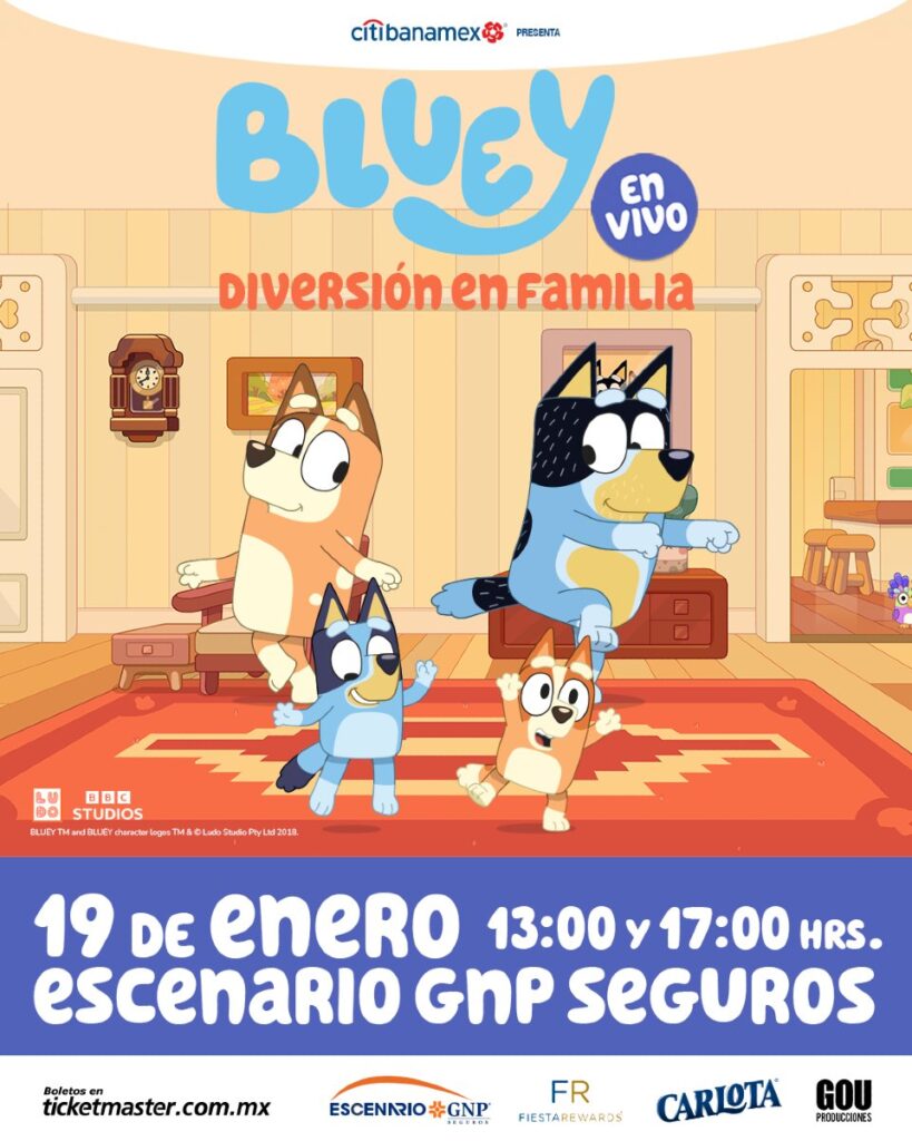 BLUEY EN VIVO GIVEAWAY ESCENARIO GNP SEGUROS 2025