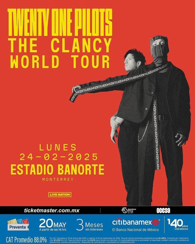 TWENTY ONE PILOTS GIVEAWAY EN ESTADIO BANORTE 2025