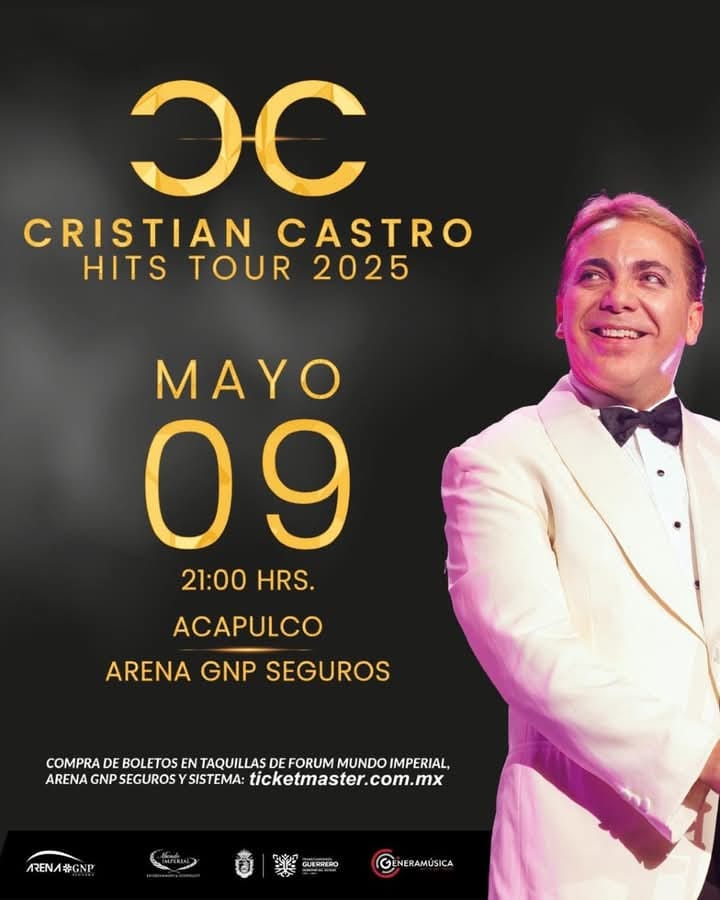 CRISTIAN CASTRO EN ACAPULCO 2025 ARENA GNP SEGUROS