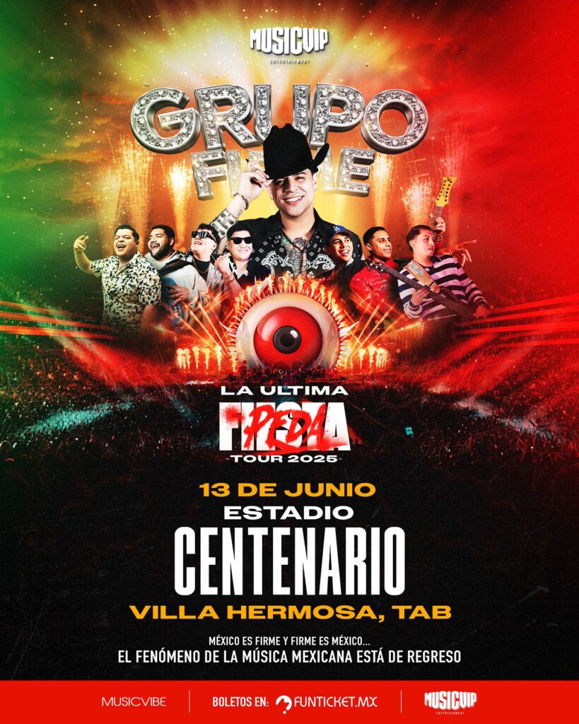 GRUPO FIRME EN VILLAHERMOSA 2025 ESTADIO CENTENARIO