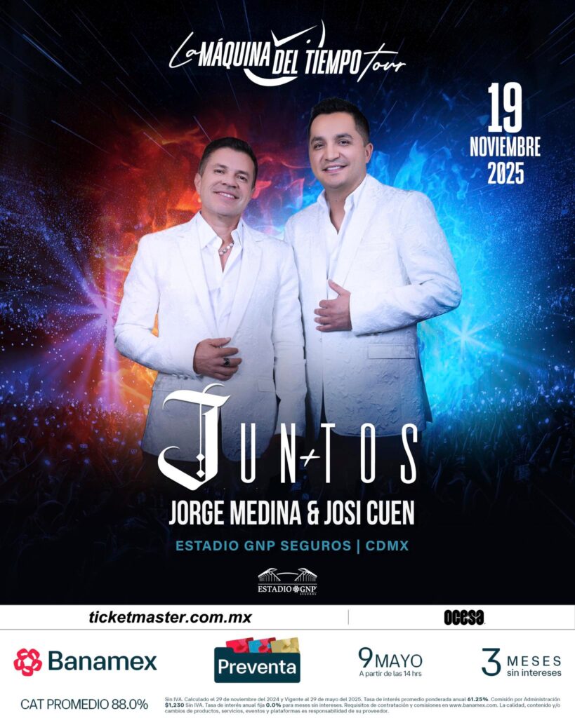JORGE MEDINA Y JOSI CUEN EN CDMX 2025 ESTADIO GNP SEGUROS