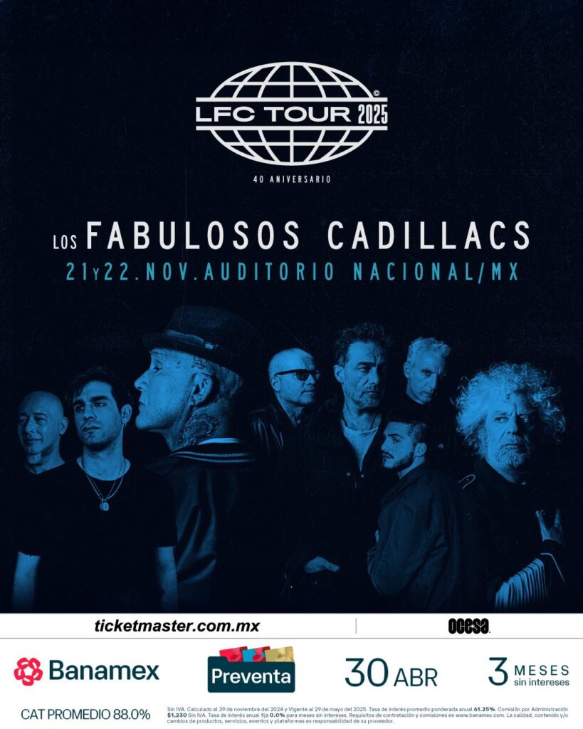 LOS FABULOSOS CADILLACS EN CDMX 2025 AUDITORIO NACIONAL