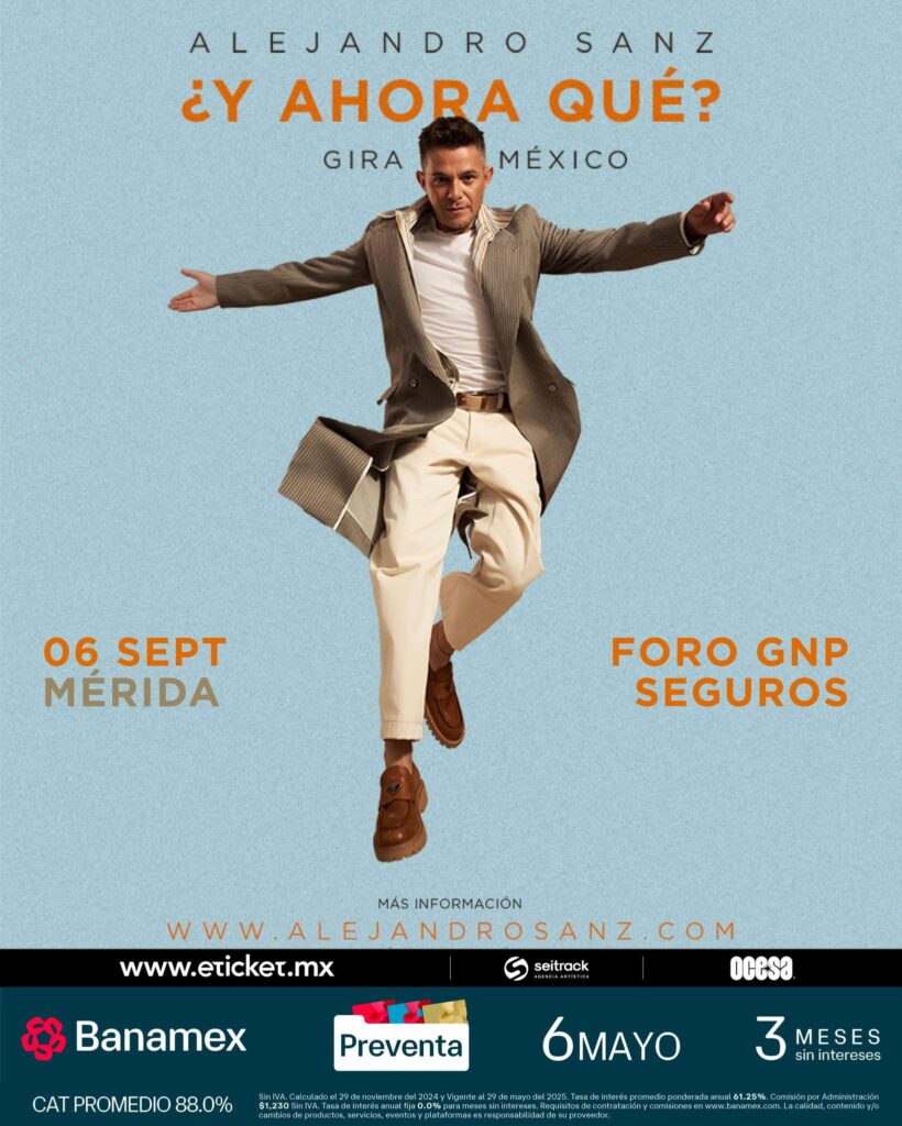 ALEJANDRO SANZ EN MÉRIDA 2025 FORO GNP SEGUROS