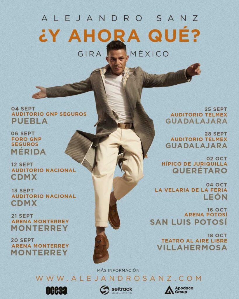 ALEJANDRO SANZ EN SAN LUIS POTOSÍ 2025 ARENA POTOSÍ