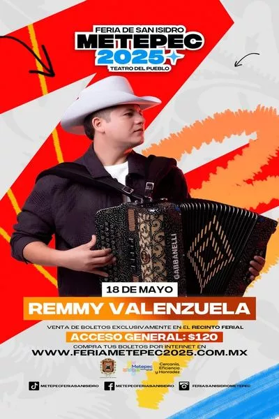 REMMY VALENZUELA EN FERIA SAN ISIDRO METEPEC 2025