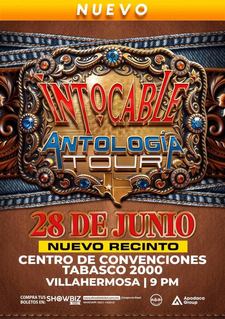 INTOCABLE EN VILLAHERMOSA 2025 CENTRO DE CONVENCIONES TABASCO 2000