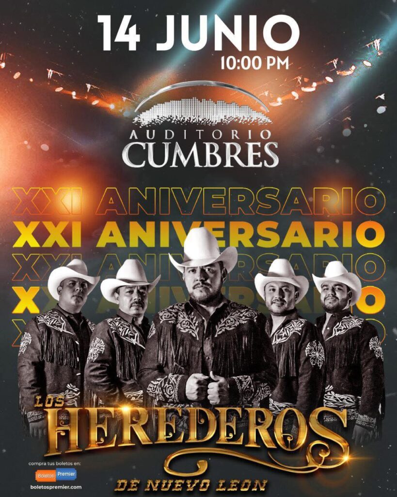 LOS HEREDEROS DE NUEVO LEÓN EN MONTERREY 2025 AUDITORIO CUMBRES