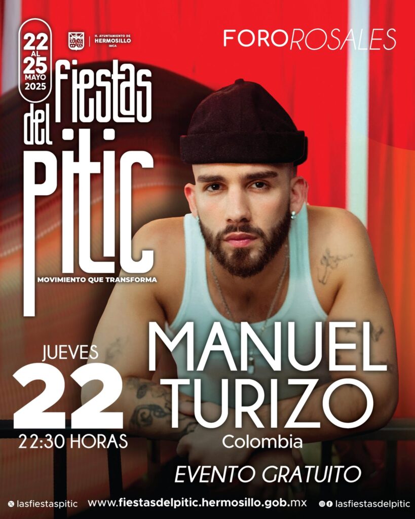 MANUEL TURIZO EN HERMOSILLO 2025 FIESTAS DEL PITIC