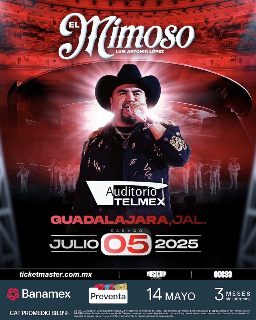 EL MIMOSO EN GUADALAJARA 2025 AUDITORIO TELMEX