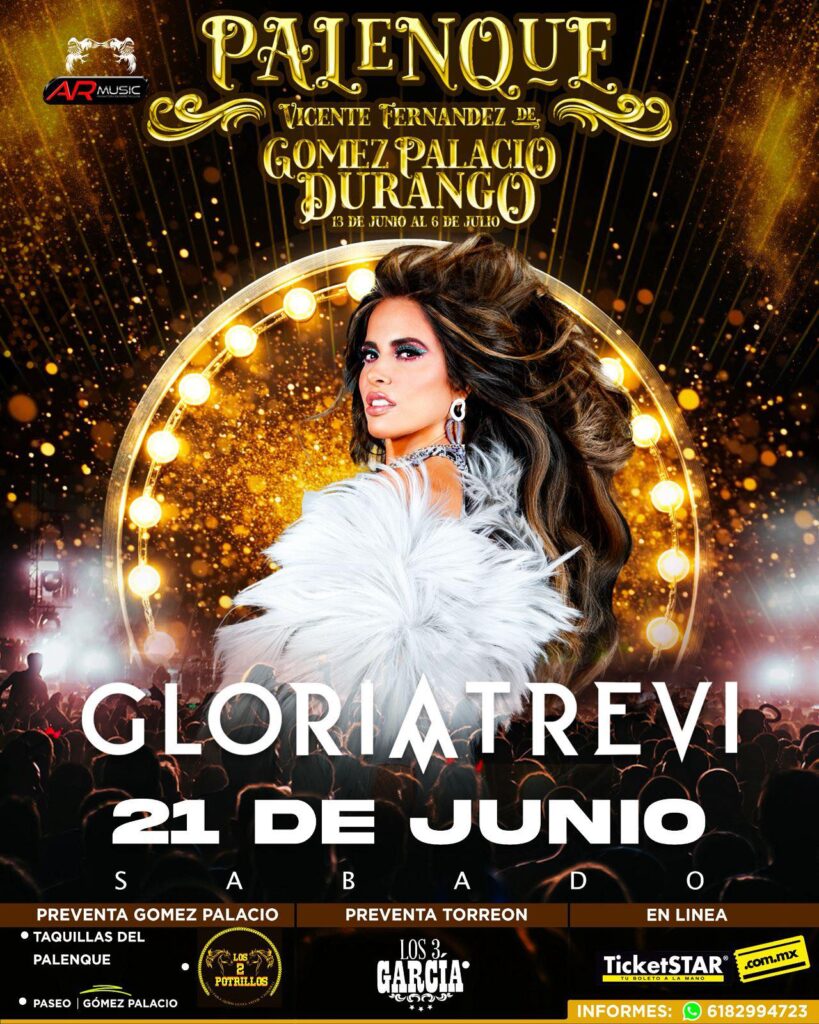 GLORIA TREVI EN PALENQUE GOMEZ PALACIO DURANGO 2025