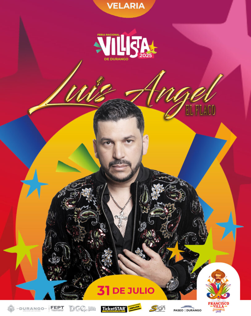 LUIS ANGEL EL FLACO EN DURANGO 2025 FERIA LA VILLISTA