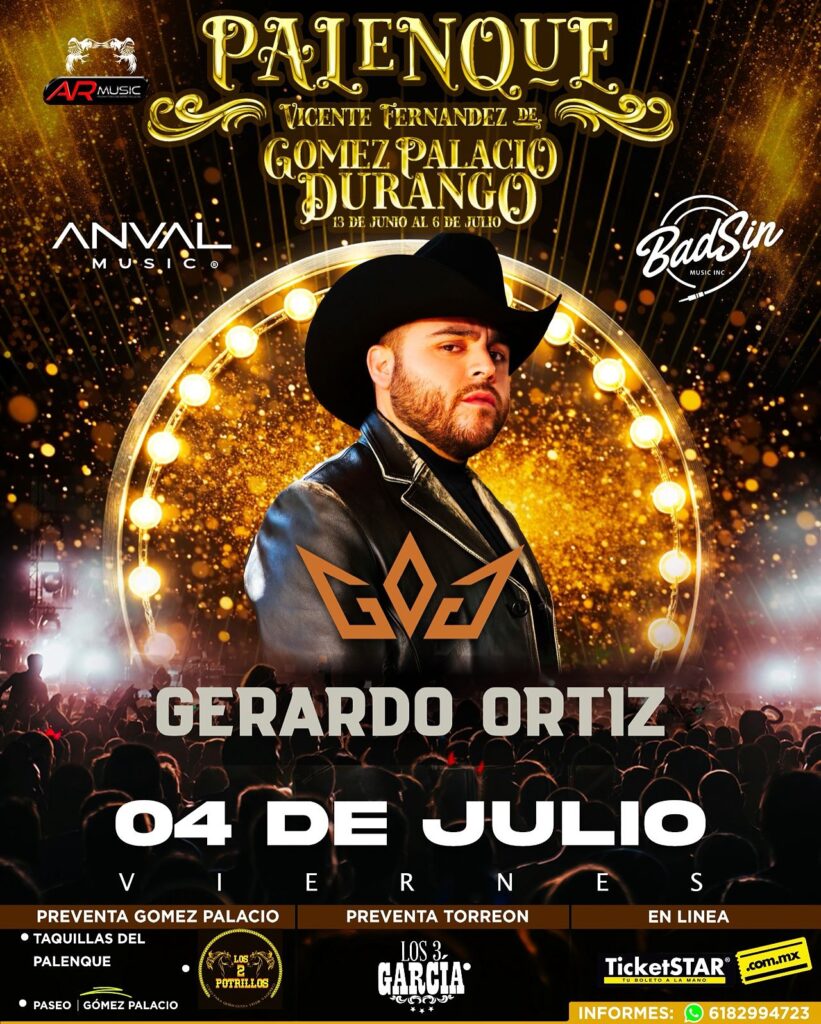 GERARDO ORTÍZ EN PALENQUE GOMEZ PALACIO DURANGO 2025