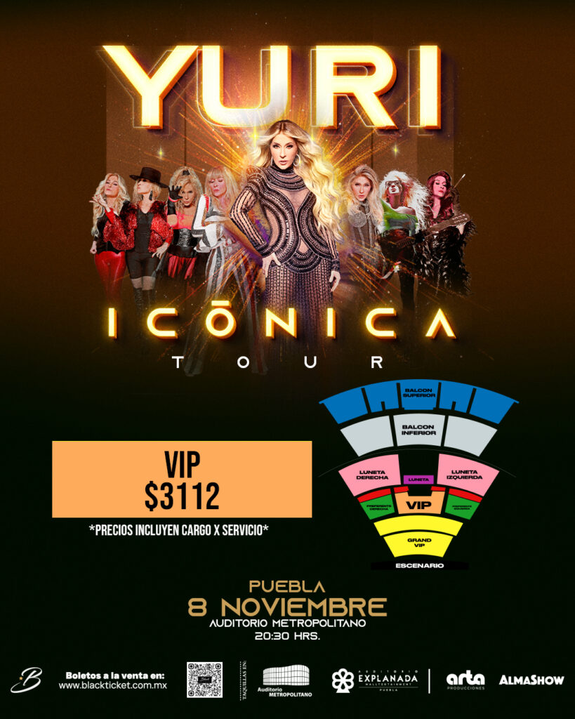 YURI EN PUEBLA 2025 AUDITORIO METROPOLITANO