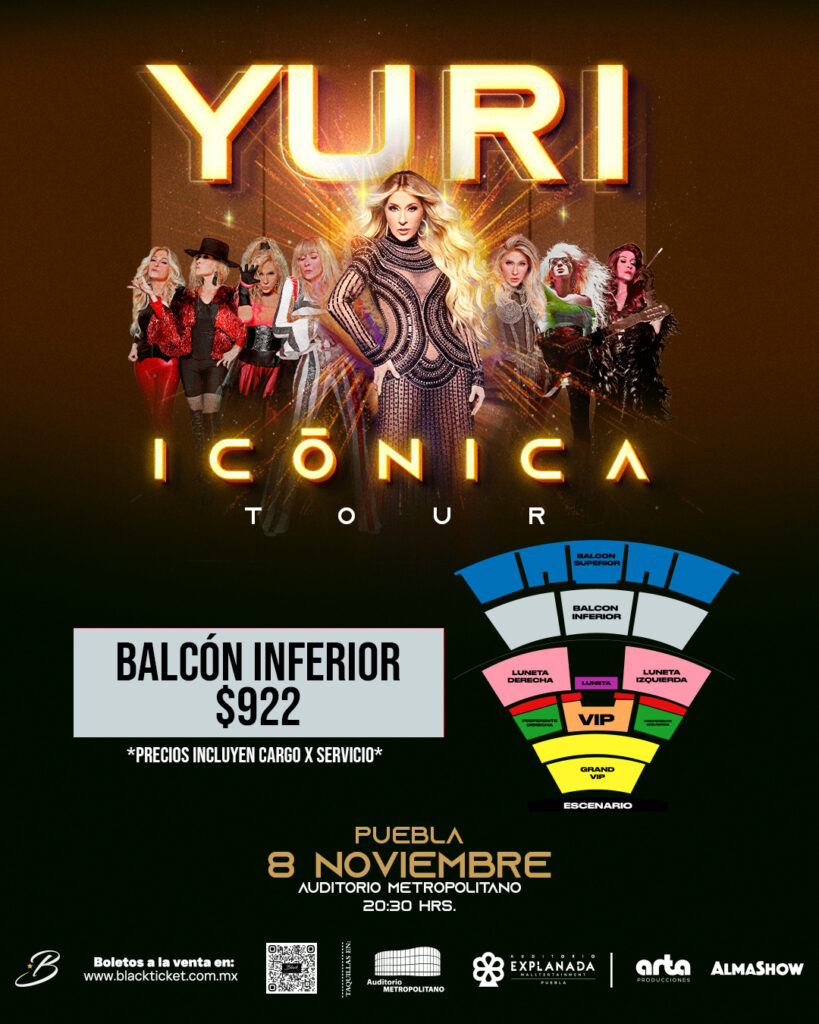 YURI EN PUEBLA 2025 AUDITORIO METROPOLITANO