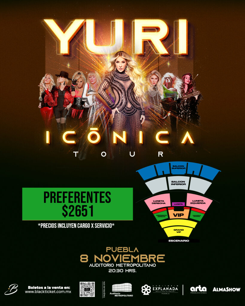 YURI EN PUEBLA 2025 AUDITORIO METROPOLITANO