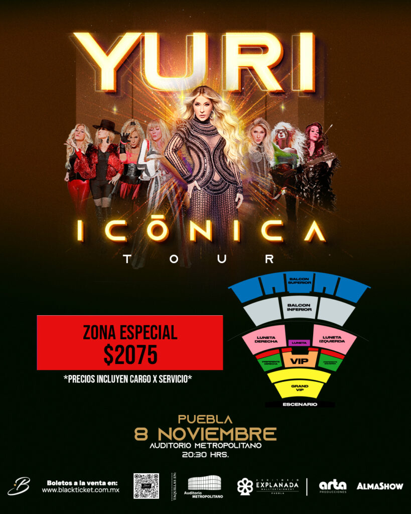 YURI EN PUEBLA 2025 AUDITORIO METROPOLITANO