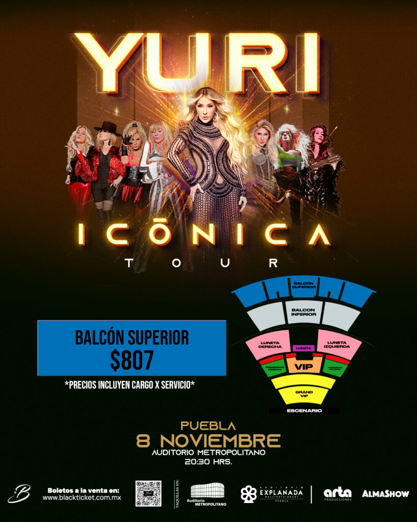 YURI EN PUEBLA 2025 AUDITORIO METROPOLITANO