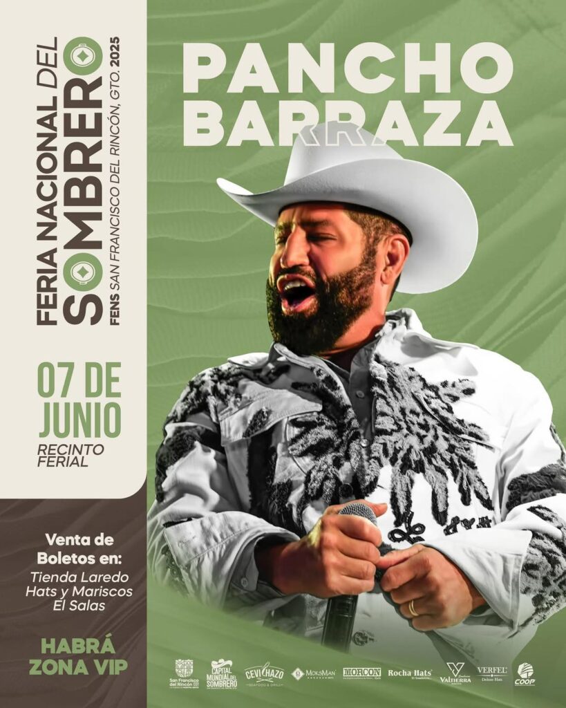 PANCHO BARRAZA EN GUANAJUATO 2025 FERIA NACIONAL DEL SOMBRERO