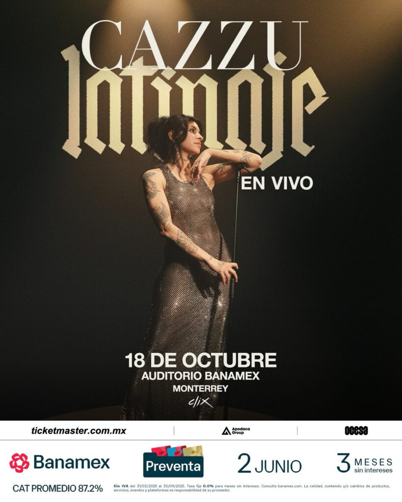 CAZZU EN MONTERREY 2025 AUDITORIO BANAMEX