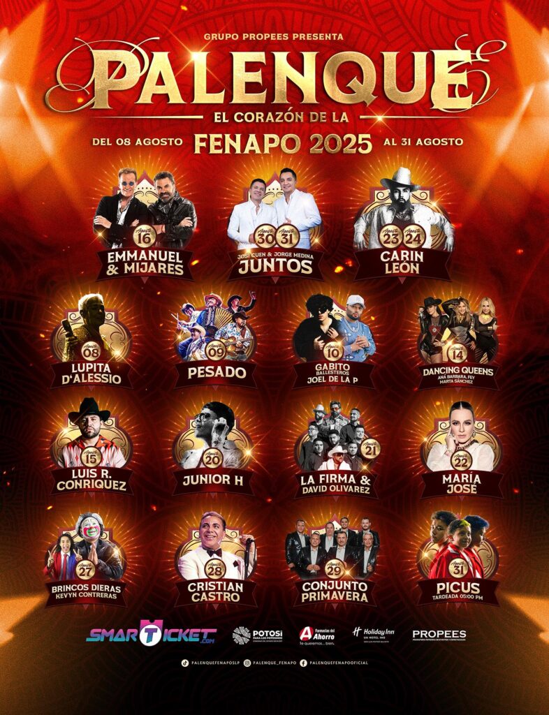 CARTELERA PALENQUE FENAPO 2025
