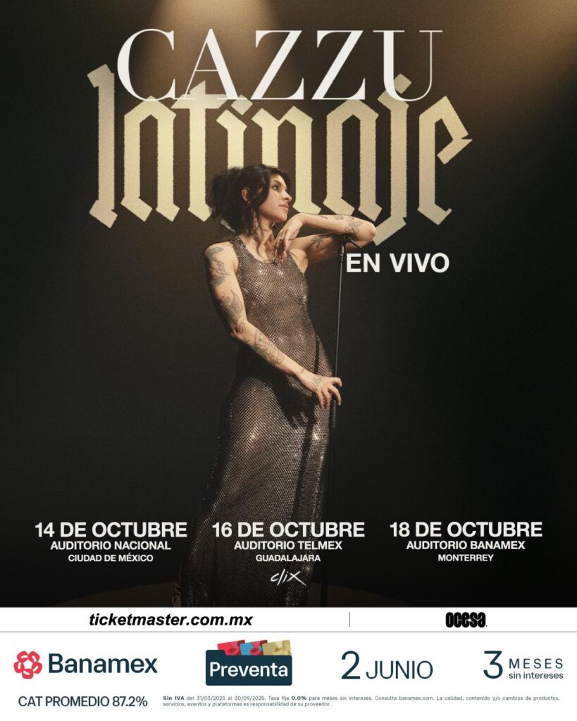 CAZZU EN CDMX 2025 AUDITORIO NACIONAL
