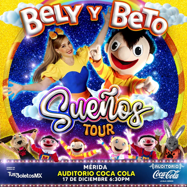 BELY Y BETO EN MÉRIDA 2025 AUDITORIO COCA COLA LA ISLA