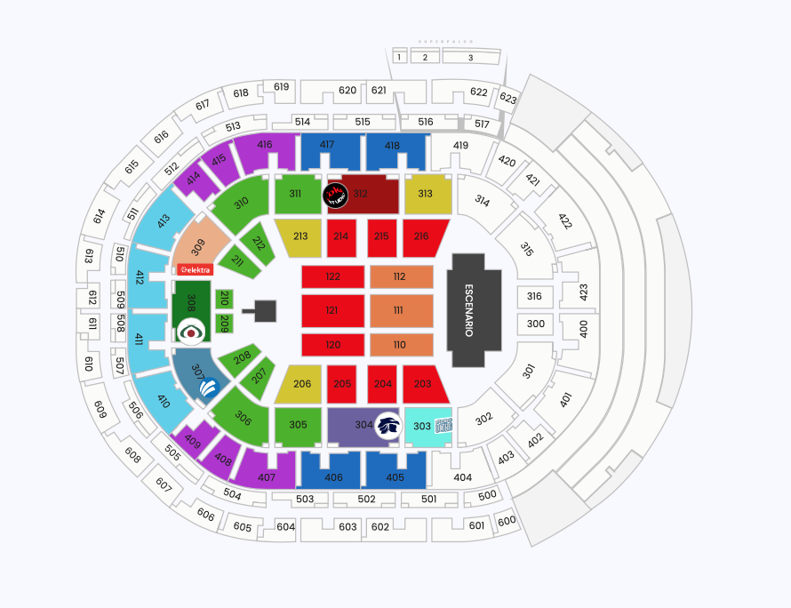 MAPA ARENA GUADALAJARA