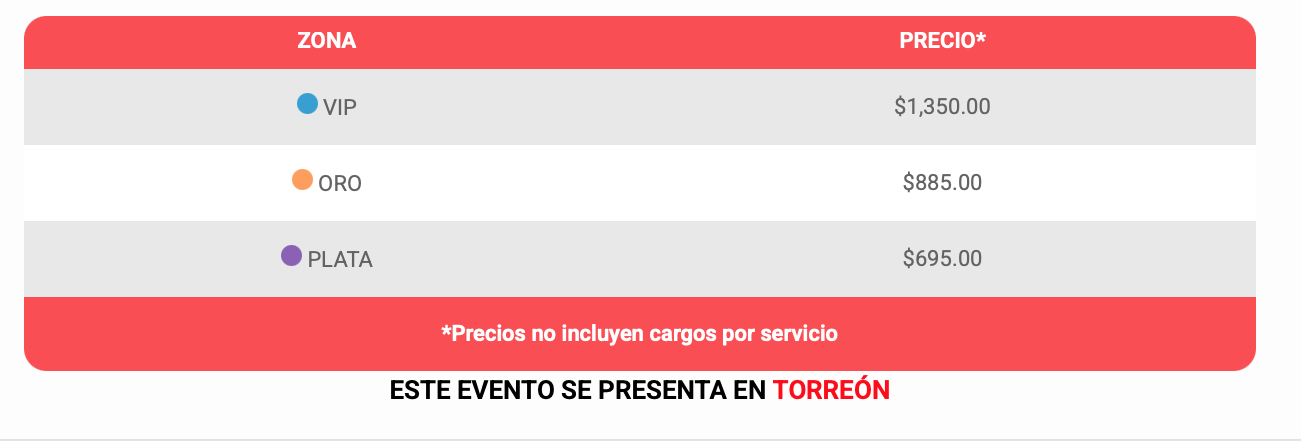 ENJAMBRE EN TORREÓN 2025 TEATRO NAZAS precios