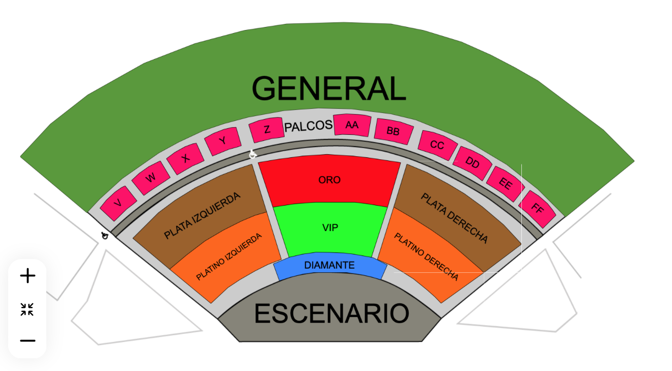 YURI EN SALTILLO 2025 AUDITORIO PARQUE LAS MARAVILLAS mapa