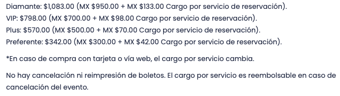 KINKY EN SAN LUIS POTOSÍ 2025 TEATRO PARQUE TANGAMANGA precios