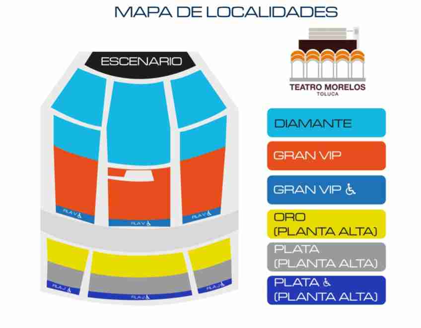 LULI PAMPIN EN TOLUCA 2025 TEATRO MORELOS MAPA