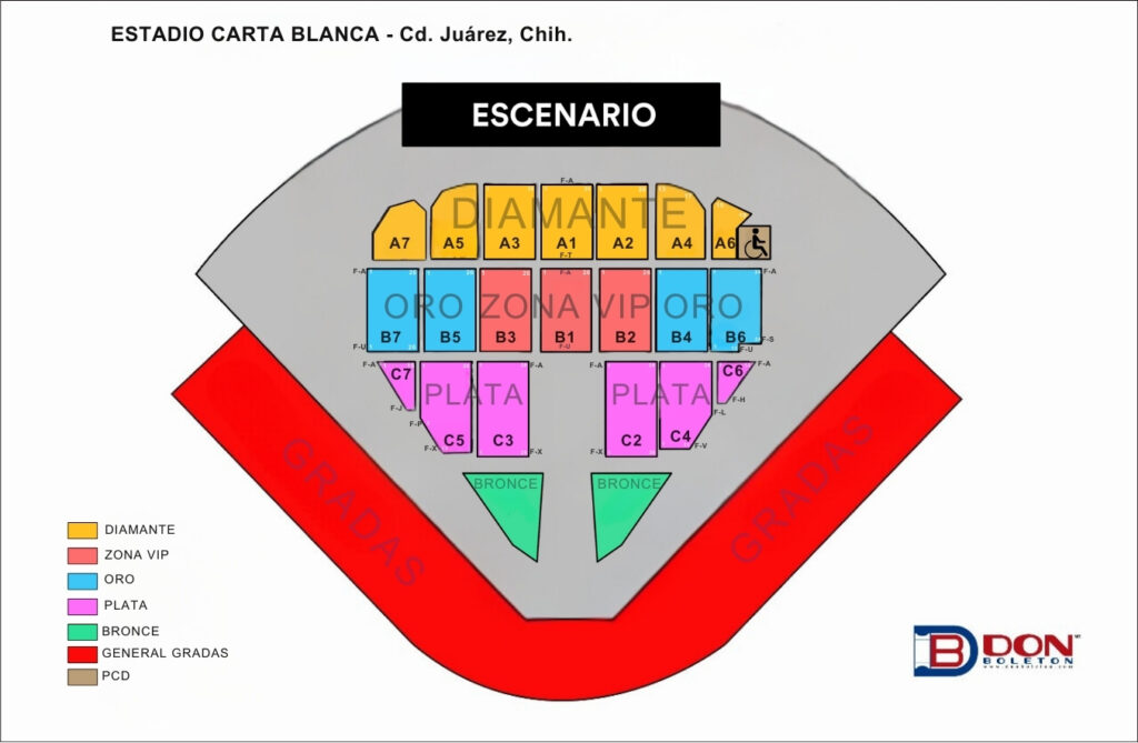 EDEN MUÑOZ EN CIUDAD JUÁREZ 2025 ESTADIO CARTA BLANCA MAPA