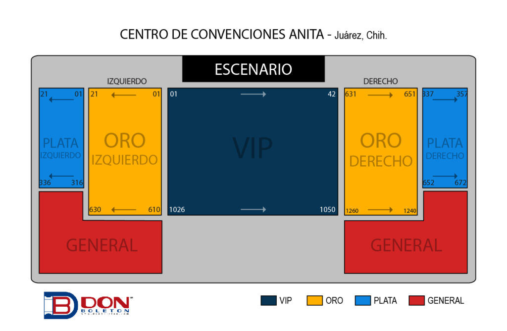 FRANCO ESCAMILLA EN CIUDAD JUÁREZ 2025 CENTRO CONVENCIONES ANITAS mapa