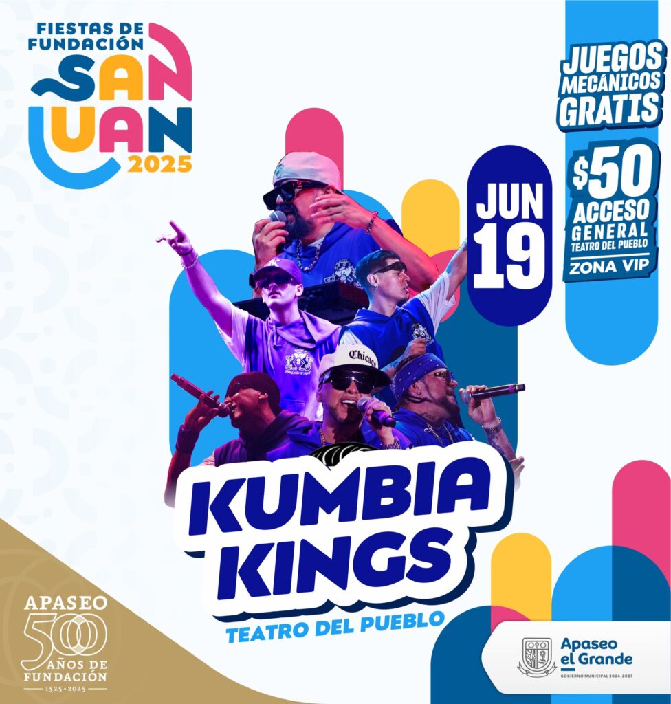 KUMBIA KINGS EN FIESTAS DE FUNDACIÓN SAN JUAN 2025 GUANAJUATO